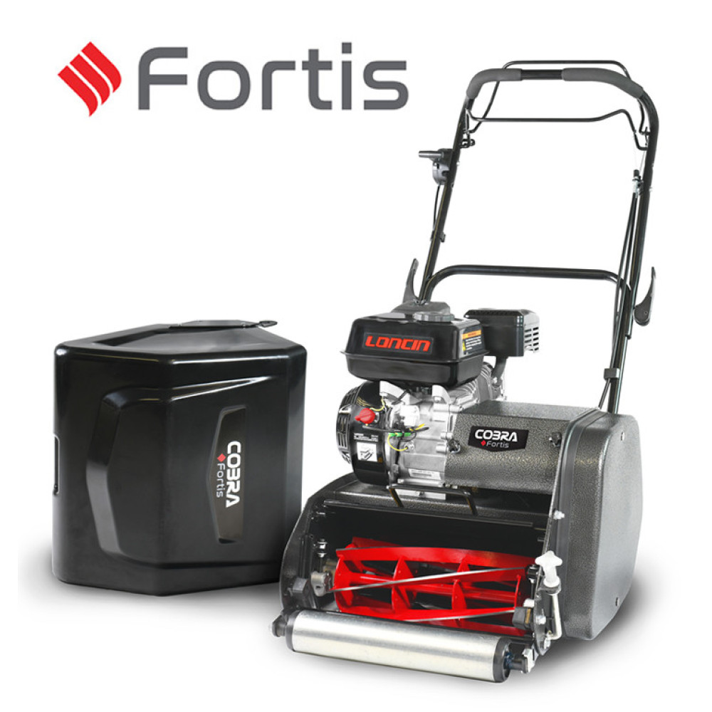 Cobra Fortis 14L 35cm / 14" Petrol Self-Propelled Cylinder Lawn Mower – FORTIS14L Cobra Fortis 14L 35cm / 14" Petrol Self-Propelled Cylinder Lawn Mower – FORTIS14L