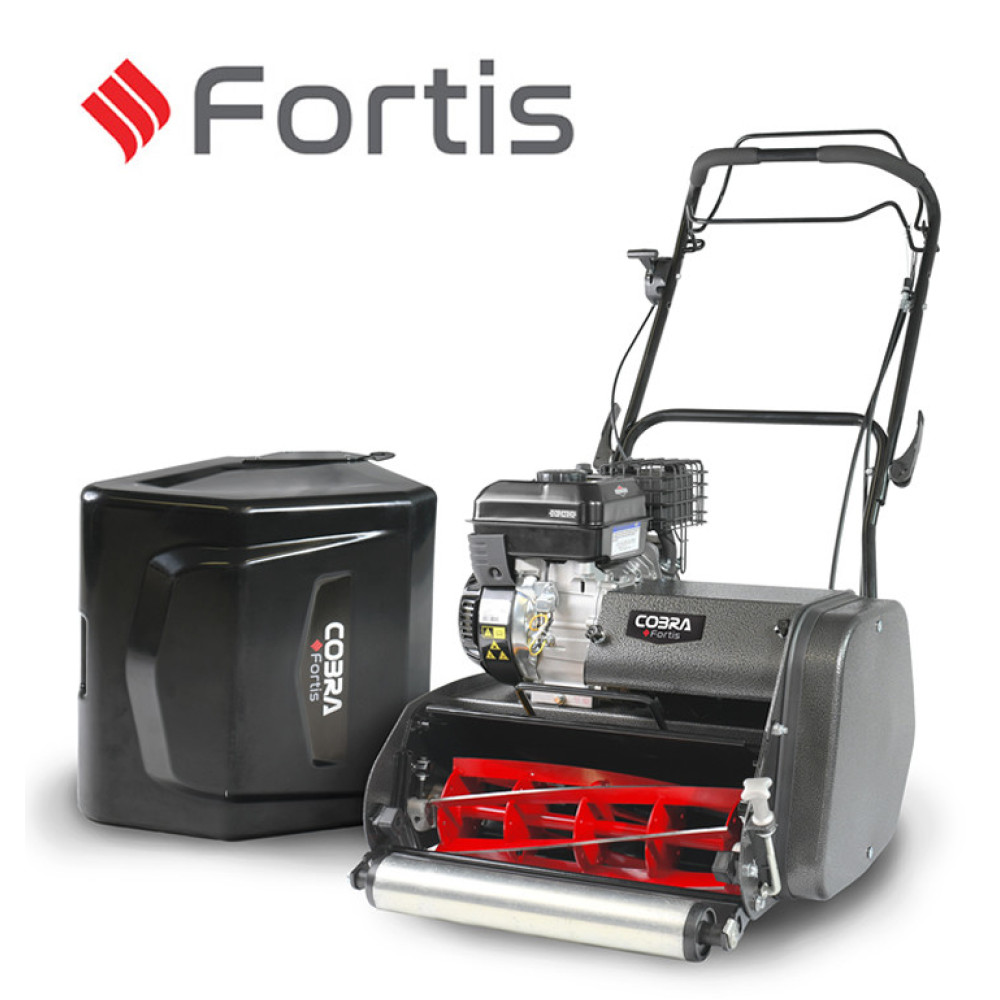 Cobra Fortis 17B 43cm / 17" Self-Propelled Petrol Cylinder Lawn Mower - COFORTIS17B