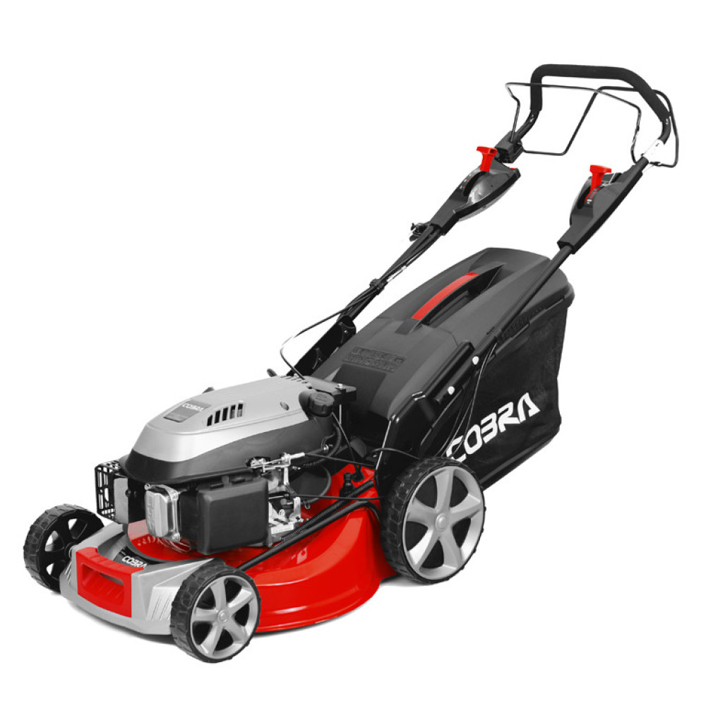 Cobra 52cm 4-in-1 Petrol 4-Speed Self-Propelled Lawn Mower with Electric Start – MX534SPCE