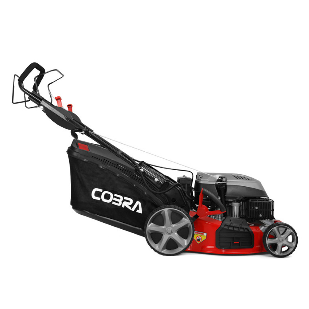 Cobra 52cm 4-in-1 Petrol 4-Speed Self-Propelled Lawn Mower with Electric Start – MX534SPCE