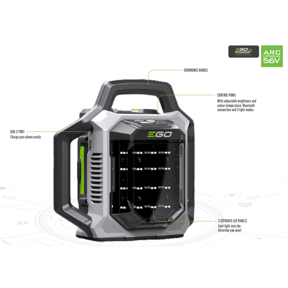 EGO 56V Cordless Portable Prism Light Tool Only – LT0300E EGO 56V Cordless Portable Prism Light Tool Only – LT0300E