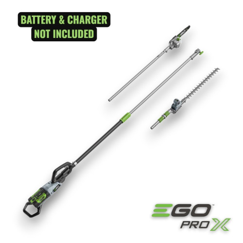 EGO Pro X 56V Cordless Telescopic Power Pole, Hedge Trimmer & Pruning Saw Kit Tool Only – PPCX1000