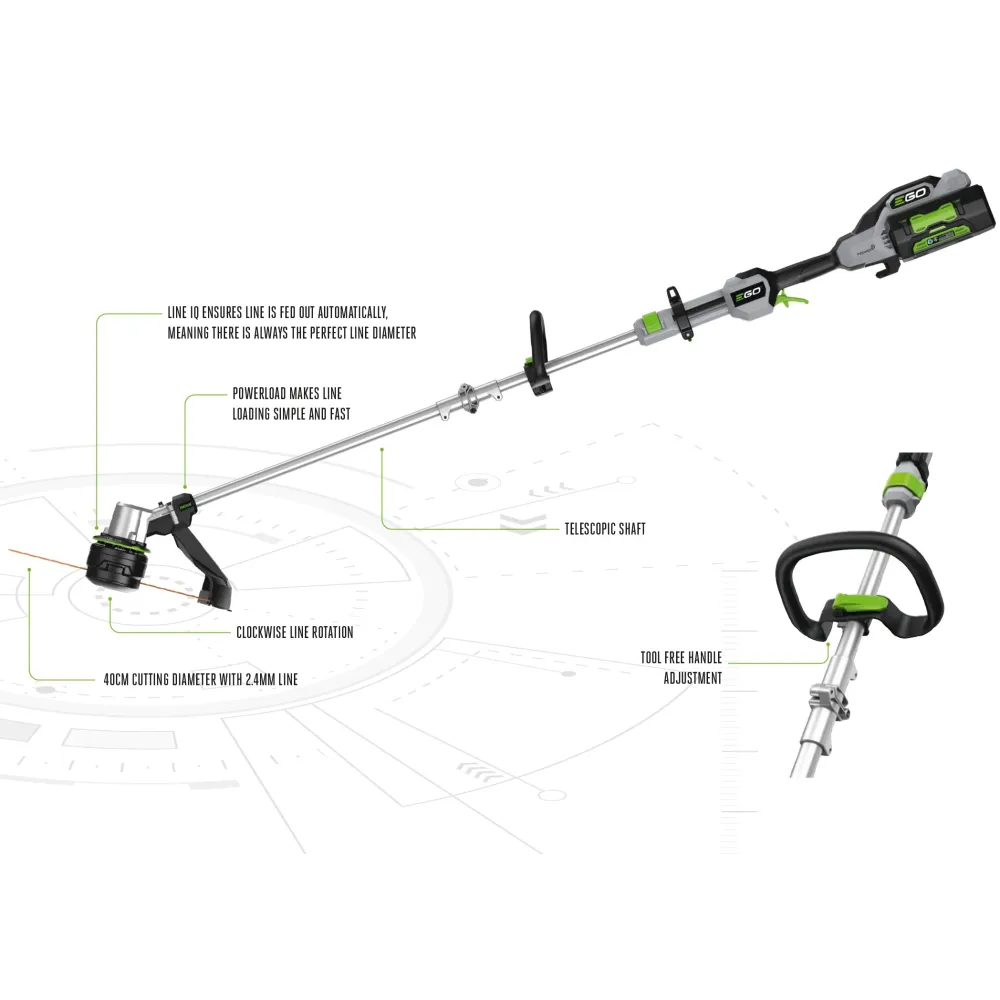 EGO 40cm Powerload™ 56V Cordless Grass Trimmer with Line IQ™ Tool Only – ST1610E-T